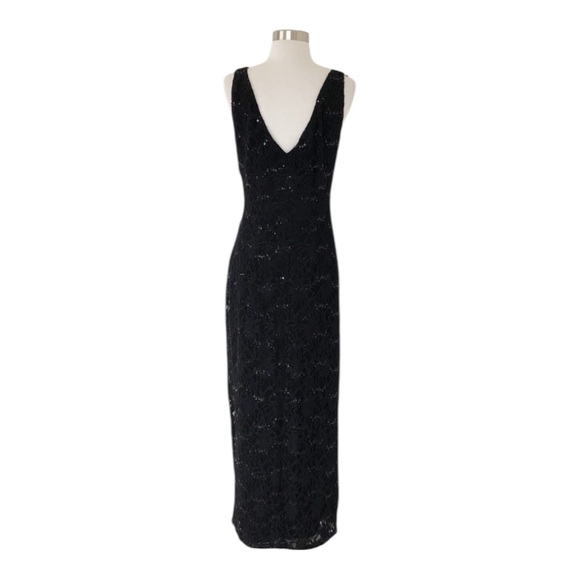 Lauren Ralph Lauren Black Sequin Maxi Dress - Picture 4 of 12